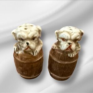 Vintage‎ Bulldogs Salt & Pepper Shakers